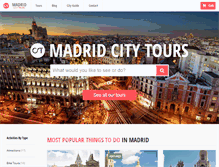 Tablet Screenshot of madridcitytours.com